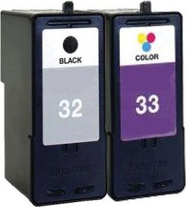 Lexmark 32 (18C0032e) & 33 (18C0033e) High Capacity Remanufactured Cartridges